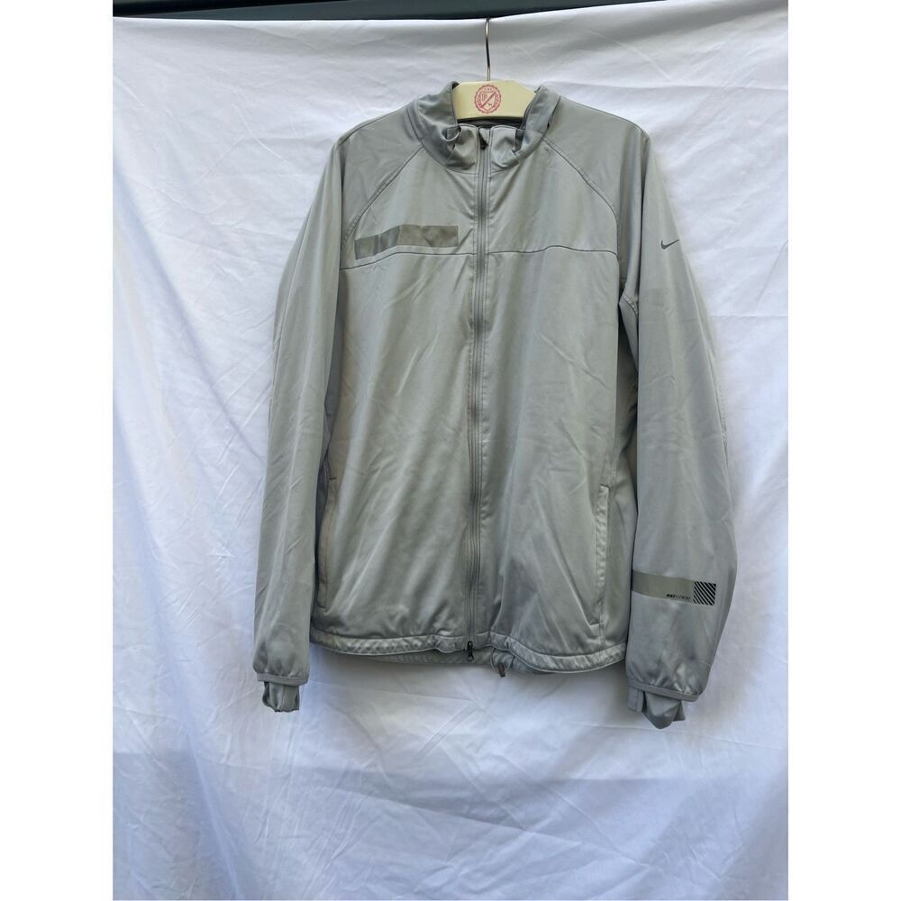Nike Element Dri-Fit Grey Full Zip Sweatshirt Size Large - Flaws See Photos